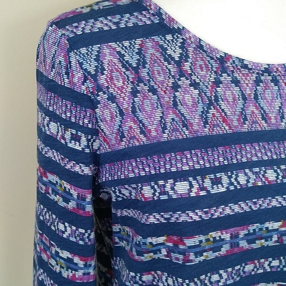 Sonoma The Everyday Tee Long Sleeve Shirt M Purple Blue - Picture 8 of 11